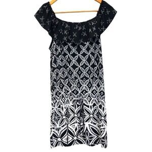 White House Black Market Ruffle Spring Dress sz S‎